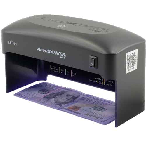 AccuBanker Compact Counterfeit Detector (UV) 110V