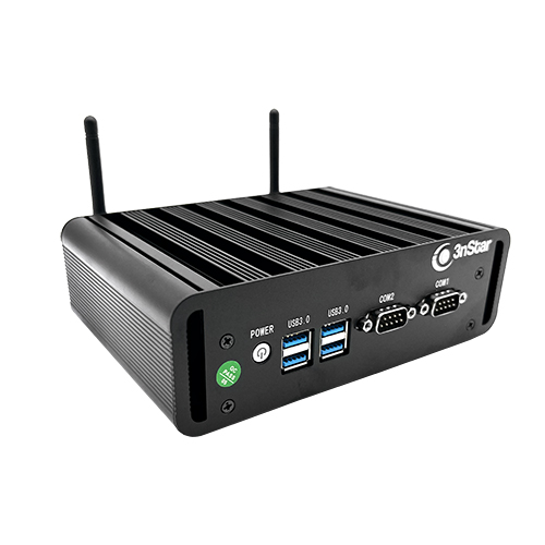 3nStar Industrial PC Fanless J6412 8GB+240GB SSD, HDMI, VGA, 2 RS232, 6 USB, Wi-Fi, Vesa Mount, Win11