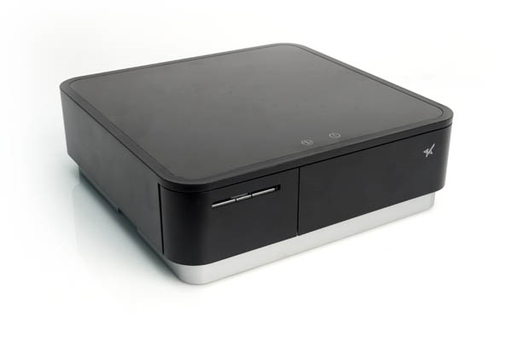 [39650210] Star Micronics mPOP Black Integrated Printer & Cash Drawer,Universal Tablet Stand, Int PS..