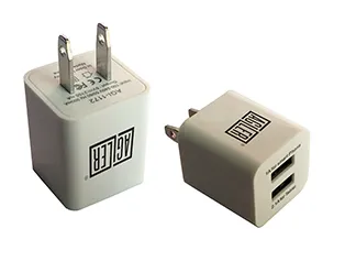 [AGI-1172] WALL CHARGER DUAL USB 110V 2.1 & 1.0 AMP