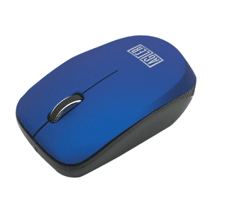 [AGI-2068BL] MOUSE, WIRELESS 2.4G, BLUE w/NANO RECEIVER